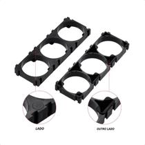 Kit 10 Suporte Para 3 Baterias 18650 Li-ion 3.7v Case Com Rabicho