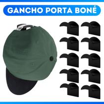 Kit 10 Suporte Sem Furo Gancho Para Chapéu Boné Adesivos Multifuncionais