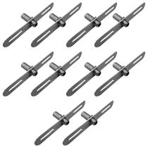 Kit 10 Suporte Travessa Pé De Galinha Prensa Cabo Lustre Luminária