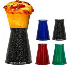 Kit 10 Suportes Alumínio Colorido Pizza Cone G Gastrobel Kit 10 Suportes Alumínio Colorido Pizza Cone G Gastrobel