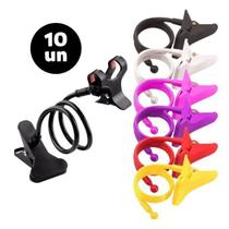 Kit 10 Suportes Articulados Mesa Celular Universal