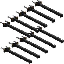 KIT 10 Suportes Haste De Refletor Led Parede Fachada Banner Base Reta 70 Cm KIT 10 Suportes Haste De Refletor Led Parede Fachada Banner Base Reta 70 Cm