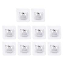 Kit 10 Suportes Para Varão De Cortina Adesivo Transparente Para Fixação Segura Em Banheiro Cozinha E Outros Ambientes Kit 10 Suportes Para Varão De Cortina Adesivo Transparente Para Fixação Segura Em Banheiro Cozinha E Outros Ambientes