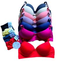 Kit 10 Sutiã C/ Bojo e 5 Calcinhas Revenda Kit 10 Sutiã C/ Bojo e 5 Calcinhas Revenda