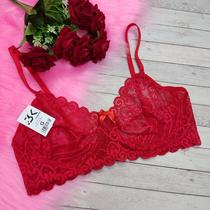 Kit 10 sutian sutiã de renda com aro de metal sem bojo (kit 5 kaylane)