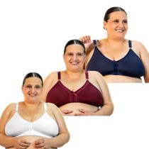 Kit 10 Sutiãs Plus Size Estrutura Reforçado Alça Larga Microfibra Tamanhos Maiores 50/52/54/56 Kit 10 Sutiãs Plus Size Estrutura Reforçado Alça Larga Microfibra Tamanhos Maiores 50/52/54/56