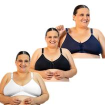 Kit 10 Sutiãs Plus Size Feminino Estruturado Reforçado Alça Larga Microfibra Tamanhos Grandes Confortável Kit 10 Sutiãs Plus Size Feminino Estruturado Reforçado Alça Larga Microfibra Tamanhos Grandes Confortável