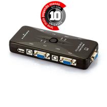 Kit 10 Switch KVM USB 4 Portas VGA - KVM41UA - USB 2.0 Kit 10 Switch KVM USB 4 Portas VGA - KVM41UA - USB 2.0