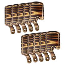 Kit 10 Tábua Para Hambúrguer Gourmet Madeira Pinus Rustica