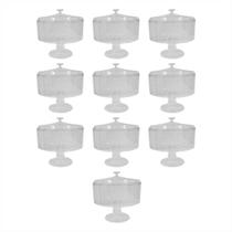 Kit 10 Taça Sobremesa Bolo Doce Festa Acrílico Redonda 2,2l Kit 10 Taça Sobremesa Bolo Doce Festa Acrílico Redonda 2,2l