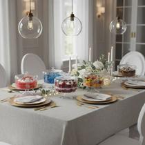 Kit 10 Taça Sobremesa Bolo Doce Festa Acrílico Redonda 2,2l