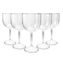 Kit 10 Taças De Gin Cristal Colorida Acrilico 450 Ml Festa Casamento Formatura Centro De Mesa Mimo