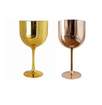 Kit 10 Taças de Gin metalizada gold 400ml Kit 10 Taças de Gin metalizada gold 400ml