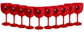 Kit 10 Taças Festas Gin Flamengo Mengao Plastico 580ml Licenciado