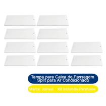 Kit 10 Tampa para Caixa de Passagem Split para Ar Condicionado Joinsul Branco