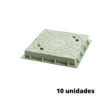 Kit 10 Tampas Para Caixa De Gordura E Inspeção 300mm Amanco Kit 10 Tampas Para Caixa De Gordura E Inspeção 300mm Amanco