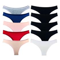 Kit 10 Tangas 100% Algodão feminina confortável elegante