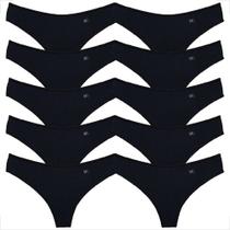 Kit 10 Tangas Conforto Fio Duplo Feminina Elegante Atacado Kit 10 Tangas Conforto Fio Duplo Feminina Elegante Atacado