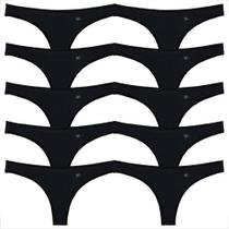 Kit 10 Tangas Poliéster Fio Duplo Feminina Moderna Atacado