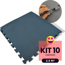 Kit 10 Tapete EVA Infantil 2,5m² Tatame 50x50cm 10mm Bebe Criança Brinquedoteca Yoga Atividades Físicas Interativo