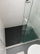 KIT 10 TAPETE MODULAR ANTIDERRAPANTE FLEXIVEL 30x30 BOX BANHEIRO NOVOFLEX