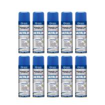 Kit 10 Tapmatic Galvalum Alumínio Tipo Fino Spray Quimatic 225 Ml Protege Contra Ferrugem E Corrosão Ideal Para Metal Solda Portas Janelas E Ferragens