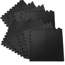 Kit 10 Tatames de EVA 50x50cm 10mm Preto - EVAMAX