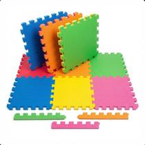 Kit 10 Tatames EVA 50x50 20mm Infantil Antiderrapante Colorido para Academias Brincar Lazer Econômico Kit 10 Tatames EVA 50x50 20mm Infantil Antiderrapante Colorido para Academias Brincar Lazer Econômico