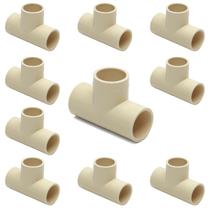 Kit 10 Te 90º 22mm Conexão Cpvc Água Quente Conector Oferta Kit 10 Te 90º 22mm Conexão Cpvc Água Quente Conector Oferta