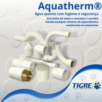 Kit 10 Tê Aquatherm 90 Graus CPVC Bege Condução Canos E Tubos Água Quente 1/2” Polegadas 15mm Tigre