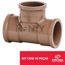 Kit 10 TE Soldavel 20mm Marrom - Krona