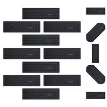 Kit 10 Teclado Sem Fio TSI 50 Intelbras Preto ABNT2 Silencioso 2.4GHz NF Para Empresa