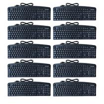 Kit 10 Teclados Multimídia Mymax Daily USB ABNT2 - Atacado Kit 10 Teclados Multimídia Mymax Daily USB ABNT2 - Atacado