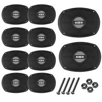 Kit 10 Tela Alto Falante 6x9 Polegadas Com Parafuso Plástica