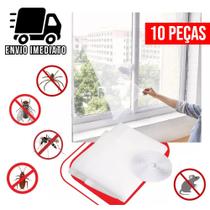 Kit 10 Tela Mosquiteira Janela Ajustável Anti Insetos Proteção Pernilongo Mosquitos Dengue 130x150cm Kit 10 Tela Mosquiteira Janela Ajustável Anti Insetos Proteção Pernilongo Mosquitos Dengue 130x150cm