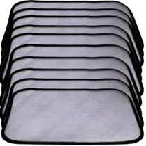 Kit 10 Tela Para Pia e Lavatório 44x30cm Tipo Ralinho Japonês Evita Entupimento Protege Cuba Inox Nylon Ultra-Resistente