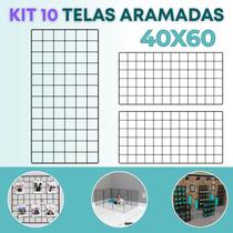 Kit 10 Telas Aramada 40x60cm Painel Home Office Mural Recados Planejamento DIY Criativo