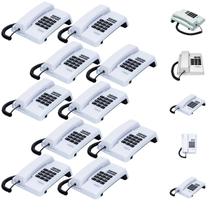 Kit 10 Telefones com Fio Intelbras TC 50 Aparelhos Fixos Resistentes para Empresa e Escritório Kit 10 Telefones com Fio Intelbras TC 50 Aparelhos Fixos Resistentes para Empresa e Escritório