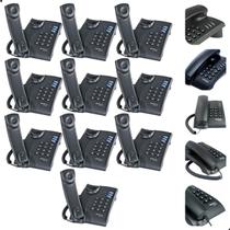 Kit 10 Telefones Fixos com Fio Perfeito para Pousadas, Hotéis, Motéis e Ambientes Corporativos