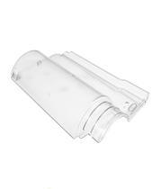 Kit 10 Telhas Americana Transparente Reforçada 44,5x26cm