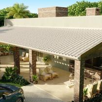 Kit 10 Telhas Colonial PVC 2,30x0,86cm 5 Ondas Permatti Kit 10 Telhas Colonial PVC 2,30x0,86cm 5 Ondas Permatti