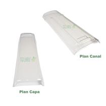 Kit 10 Telhas Transparentes Plan Capa e Plan Canal Thermoformada