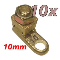 Kit 10 Terminal de Pressão Sapata Botinha para Cabo 10mm Reforçado