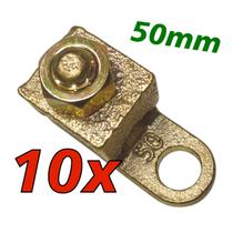 Kit 10 Terminal de Pressão Sapata Botinha para Cabo 50mm Reforçado Kit 10 Terminal de Pressão Sapata Botinha para Cabo 50mm Reforçado