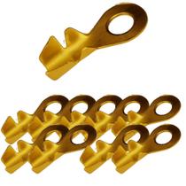 Kit 10 terminal olhal fechado dourado 3/8
