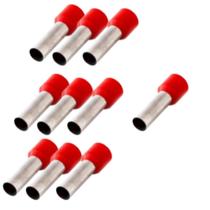 Kit 10 terminal tubolar 35mm ilhos Kit 10 terminal tubolar 35mm ilhos