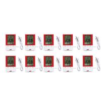 Kit 10 Termo Higrômetro Digital Temperatura Interna Externa Umidade Imã Mesa Parede Alarme Ht-750 Portátil Instrutherm