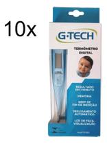 Kit 10 Termometros G-tech Axilar Digital Azul