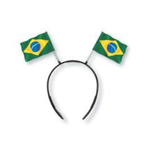 Kit 10 Tiara Festa Copa Do Mundo Futebol Torcida Brasil