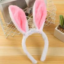 Kit 10 Tiaras De Coelho Da Páscoa Pelúcia Adulto E Infantil Orelhinha Fantasia Para Menina Menino